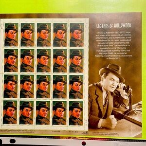 Edward G. Robinson “Legends of Hollywood” stamps.